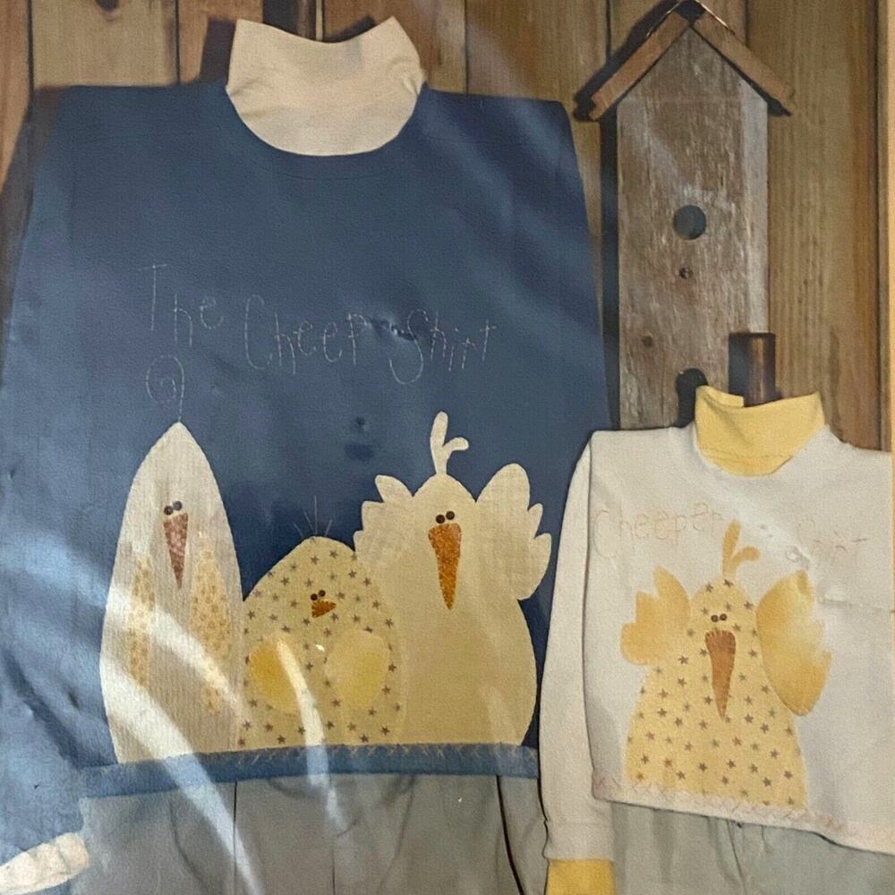 Bloomin Minds 109 Pattern Cheeper Shirt Applique Easter Holiday Folkart Cozy